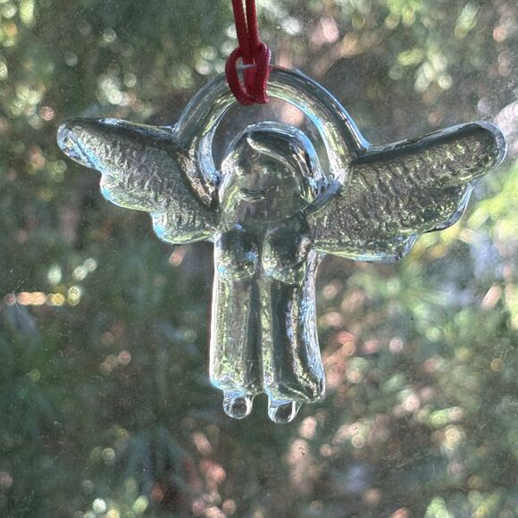 Vintage Boda Sweden Glass Angel Ornament in Original Box - Picture 8 of 12